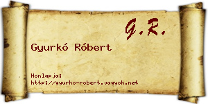 Gyurkó Róbert névjegykártya