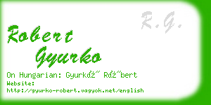 robert gyurko business card