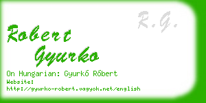 robert gyurko business card